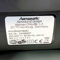 Hanseatic Bürstsauger HVUR4007BMC (ohne OVP), 400 W, beutellos, Aktionsradius von 8,8m