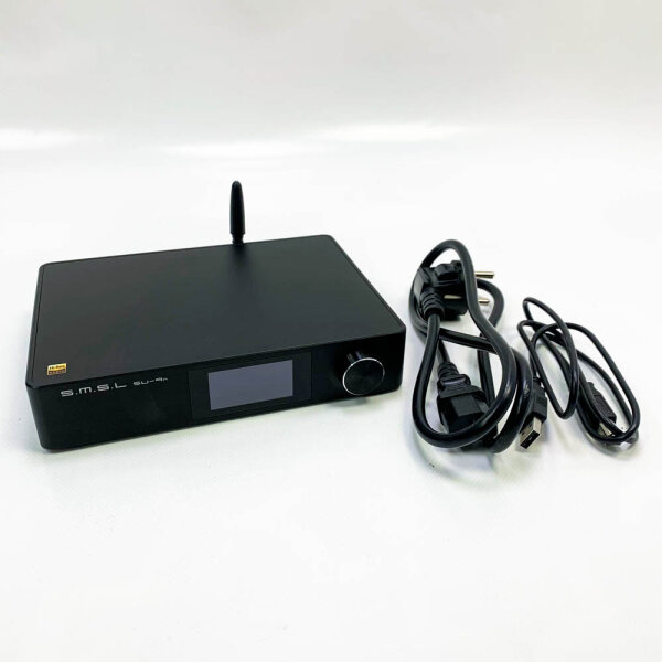 S.M.S.L SU-9n ES9038PRO XMOS XU208 Bluetooth 5.0 SMSL DSD512 RCA/XLR LDAC APTX/HD Decoder Hochauflösender Audio-DAC