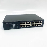 Nicht konfigurierbarer 16-Port-Gigabit-Switch von Zyxel – lüfterloses Design [GS1100-16v3]