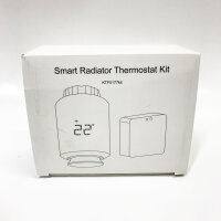 Ketotek ktf0177kit, smart radiator thermostat WLAN Zigbee starter set with hub, thermostat heating WiFi, programmable heating thermostat alexa/Google assistant compatible, control via smart life/tuya app