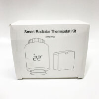 KETOTEK KTF0177kit, Smartes Heizkörperthermostat WLAN Zigbee Starterset mit Hub, Thermostat Heizung WiFi, Programmierbar Heizungsthermostat Alexa/Google Assistant Kompatibel, Steuerung per Smart Life/Tuya App