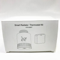 Ketotek Smarts radiator thermostat WLAN, ZigBee thermostat heating with hub, programmable heating thermostat heating regulator for radiators via app, Alexa, Google Assistant, Energy Saving