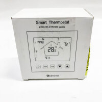 KetoTek thermostat floor heating water WLAN 3A 230V, smart room thermostat underfloor heating water wifi digital flush alexa/Google Assistant Compatible, Tuya/Smart Life App Control