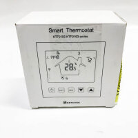 KETOTEK thermostat underfloor heating water WiFi 3A 230V, smart room thermostat underfloor heating water WiFi digital flush-mounted Alexa/Google Assistant compatible, Tuya/Smart Life APP control