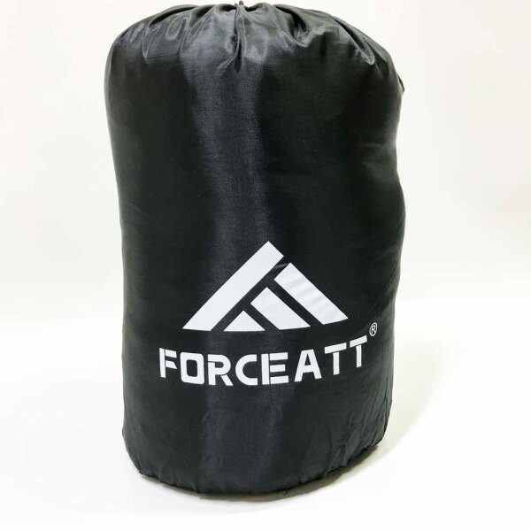 Forceatt sleeping bag, 4-year sleeping bag made of flannel for adults, hibernation bag, water-repellent, light and warm, ideal for backpack travel, indoors and outdoors.