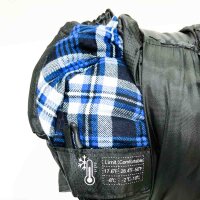 Forceatt sleeping bag, 4-year sleeping bag made of flannel for adults, hibernation bag, water-repellent, light and warm, ideal for backpack travel, indoors and outdoors.