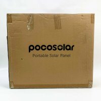 Pocosolr 120W solar panel, portable solar panels foldable solar module for power station solar generator solar charger with loading control PV module solar system for outdoor camping garden balcony (120)