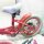 GLERC 14 inch childrens bike for 3 4 5 years Small sweet girls bicycles with basket stabilizers and bells, pink and white