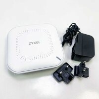 Zyxel Cloud WiFi6 AX1800 Wireless Access Point (802.11ax Dual Band), 1.77 Gbit/s, manageable via Nebula app or standalone, up to 4 separate WLAN networks, POE, power supply included [NWA50AX]