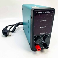 Yihua 605D-III DC laboratory power supply 60 V 5a adjustable bench DC laboratory device can be adjusted with crocodile terminals, automatic CC/CV mode for electronics, repair, galvanics, engineering training