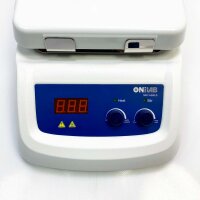 Onilab 550c magnetic heating plate stirrer max heating temperature at 550 ℃ speed 1500rpm, white, glass ceramic