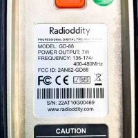 Radioddity GD-88 DMR & analoges 7-W-Handfunkgerät, VHF/UHF-Dualband-Amateurfunkgerät, mit GPS/APRS, Cross-Band-Repeater, SFR, 300.000 Kontakte