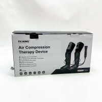 FIT KING  ‎FT-012A Beinmassagegeräte für Schmerzen und Durchblutung Kompressionsstiefel für Unruhige Beine Oberschenkel Füße Massagegerät Hilft bei Schwellungen und entspannt die Muskeln