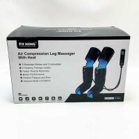 Fit King FT-076A leg massage device with heat for pain and blood circulation Whole legs Foot Wade & Thigh massage compression boots relaxation muscle edema rls pain relief