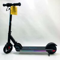 Smoosat E9 per electric scooter, with colorful rainbow light, 5 miles range, LED display, adjustable speed and H? He, foldable for children from 8-12 years