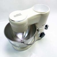 Vospeed Robot Patissier, 1500 W, 8 l, elektrischer Kuchenmixer, Küchenmixer mit Edelstahlschüssel, Rührbesen, Knethaken, Schneebesen zum Kochen, spülmaschinenfest (weiß), SM1550