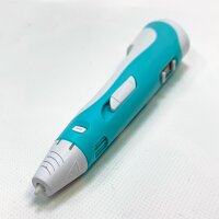Dikale 3D Drucker Stift mit 1.75mm PCL Filament Set, 12 Farben, 3M pro Farbe, 3D Stift Set für Kinder Erwachsene, sicher einfach zu bedienen, 250 Schablonen eBook, DYI Zeichnung Geschenk, Blau