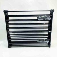 bimiti folding metal fireplace guard with door - 5...