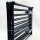 Bimiti foldable chimney protection grille made of metal with door - 5 elements - 300 x 75 cm - black