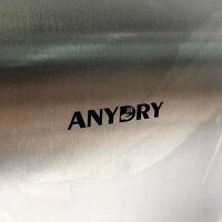 Anydry 2800 gewerblicher Händetrockner, automatischer Händetrockner mit Fotozelle, Wandmontage, robustes Edelstahlgehäuse. 1650 W (gebürstet)