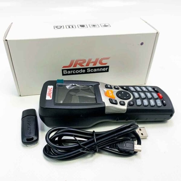 JRHC S-3309L 1D barcode scanner Inventarscanner und Sammler, kabelloser 2.4G Barcode-Scanner zum Scannen von Sammlung und Inventar mit 2.2 Zoll LCD Bildschirm