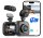 Dashcam car with front and rear 4K/1080P, WiFi car camera with loop recording, APP control, 170° wide angle and super night vision, WDR, G-sensor, 24 hour parking monitoring/motion detection, super capacitor
