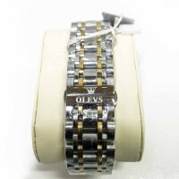 OLEVS Herrenuhren Automatik Skelett Mechanische Blau Kleid Armbanduhr mit Diamant Tourbillon Tag Datum Wasserdicht Leuchtende Zweifarbige Uhr