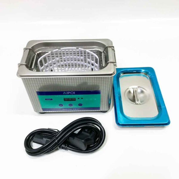 AIPOI Ultrasonic cleaning device Ultrasonic cleaner 800ml, 35W stainless steel ultrasound device, 40kHz ultrasonic bath cleaning for jewelry, glasses, watches, dentures, small parts, ultrasonic cleaner