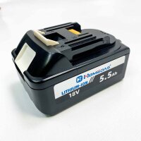 5,0Ah 18V Li-Ion Premium BL1850B Ersatzakku für...