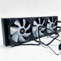 Thermalright Frozen Notte 360 ​​Black ARGB-water cooling, 360 Black CPU cooler specifications, 3 x 120-mm-PWM fans, suitable for AMD AM4/Intel LGA 1700/11501/1200/2011