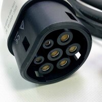 AFYEEV CEE Ladekabel Typ 2 (ohne OVP), Typ 2 Ladekabel 11kw, Einstellbarer Strom 8A/10A/13A/16A, EV Ladegerät mit CEE Stecker, Typ 2 Ladekabel, mit Tasche, 5m, IEC 62196-2 (Rot)