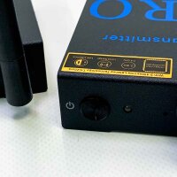 1Mii RT5066Pro Drahtlos Audio Sender Empfänger, 2,4GHz Audio funkübertragung Kit, Low Latency, HiFi -Musik für TV/PC zu Aktiver Subwoofer/Lautsprecher/CD Player/Stereo, Optisch/Koaxial/3,5-mm/Cinch-Anschluss