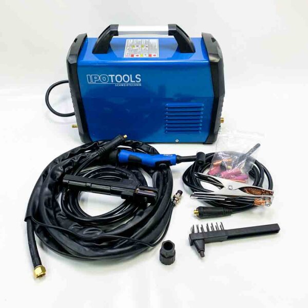 IPOTOOLS TIG-200R WIG Schweißgerät DC (mit Gebrauchsspuren)- TIG WIG Schweissgerät 200 Amper Volldigitales Inverter Schweißgerät mit Digitale LCD Anzeige, HF-Zündung, MMA E-Hand, IGBT, 7 Jahre Garantie