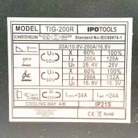 IPOTOOLS TIG-200R WIG Schweißgerät DC (mit Gebrauchsspuren)- TIG WIG Schweissgerät 200 Amper Volldigitales Inverter Schweißgerät mit Digitale LCD Anzeige, HF-Zündung, MMA E-Hand, IGBT, 7 Jahre Garantie