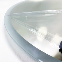 STARLEAD Badspiegel-Rund-mit-Beleuchtung 60cm Diameter, Runder-Spiegel mit Bluetooth, Dimmbar, 3 Farbtemperatur, Entfoggen, Speicherfunktion, IP44 Spiegel-mit-Beleuchtung Transluzenter Rahmen