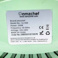 AMZCHEF Automatischer All-in-One Entsafter, 135MM Öffnung und 1,8L Entsafter für Gemüse und Obst, 250W Entsafter Slow Juicer mit Dreifachem Filter - Grün