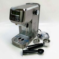 AMZCHEF CM1666 Espressomaschine mit Milchaufschäumer | 20 Bar Siebträgermaschine mit 2-in-1 Siebträger 51MM | Abnehmbarem Wassertank 1,3 L | Espressomaschine Touch LCD-Display