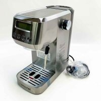 AMZCHEF CM1666 Espressomaschine mit Milchaufschäumer | 20 Bar Siebträgermaschine mit 2-in-1 Siebträger 51MM | Abnehmbarem Wassertank 1,3 L | Espressomaschine Touch LCD-Display