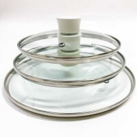 JEETEE Topfsets Pfannenset 14-Teilig,topfset induktion Pfanne 18/20/24cm,Tiefe Bratpfanne kochtopf 18/20/24cm,Antihaft-Beschichtung mit Deckel,für alle Herdaten,PFOA-frei