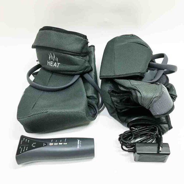 FIT KING Foot and Leg Massager for Blood Circulation with Knee Heat with Hand Control, 3 Modes, 3 Intensities