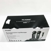 FIT KING Fuß- und Beinmassagegerät für Durchblutung mit Kniewärme mit Handsteuerung, 3 Modi, 3 Intensitäten
