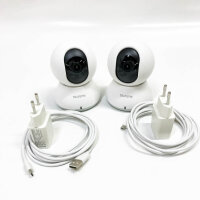 blurams Überwachungskamera Innen 2K,WLAN IP Kamera,360 Grad Kamera Schwenkbar Hundekamera mit Zwei-Wege-Audio,IR-Nachtsicht, Personenerkennung und Bewegungserfassung (2,4 GHz Wi-Fi) (2K-2PCS)
