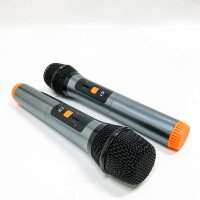 Shidu karaoke machine with 2 UHF radio microphones, 30W portable microphone loudspeaker set, Bluetooth 5.0, rechargeable PA system with FM radio, supports USB/TF card/aux for parties