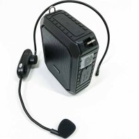 SHIDU Wireless Sprachverstärker Bluetooth Lautsprecher 18W Wasserdichtes tragbares PA-System mit UHF Wireless Mikrofon Headset Wiederaufladbares Voice Mikrofon für den Außenbereich im Klassenzimmer