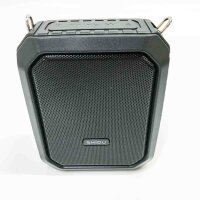 Shidu wireless language amplifier Bluetooth speaker 18W waterproof portable PA system with UHF wireless microphone headset re-charged voice microphone for the outside area in the classroom