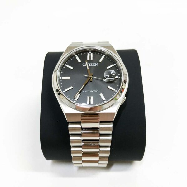 Citizen men analog automatic clock with stainless steel bracelet