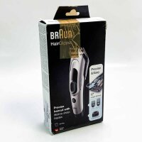 Braun Haarschneider Herren, Haarschneidemaschine, ultimatives Haare schneiden mit Braun, 17 Längeneinstellungen, Geschenk Mann, HC5090, silber