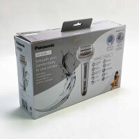 Panasonic Epilierer ES-EL9A-S503 mit Körperbürste, 7-in-1, Damen, Wet & Dry, Aufsatz für Achseln und Bikinizone, silber