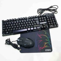 EMPIRE GAMING – 3-in-1-Pack MK800 – Italienische QWERTY-Gaming-Tastatur RGB 105 Tasten 19 Anti-Ghosting-Tasten – Ergonomische RGB-Gaming-Maus 2400 DPI – Mauspad – PC PS4 PS5 Xbox One/Series Mac