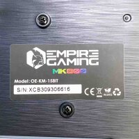 EMPIRE GAMING – 3-in-1-Pack MK800 – Italienische QWERTZ-Gaming-Tastatur RGB 105 Tasten 19 Anti-Ghosting-Tasten – Ergonomische RGB-Gaming-Maus 2400 DPI – Mauspad – PC PS4 PS5 Xbox One/Series Mac